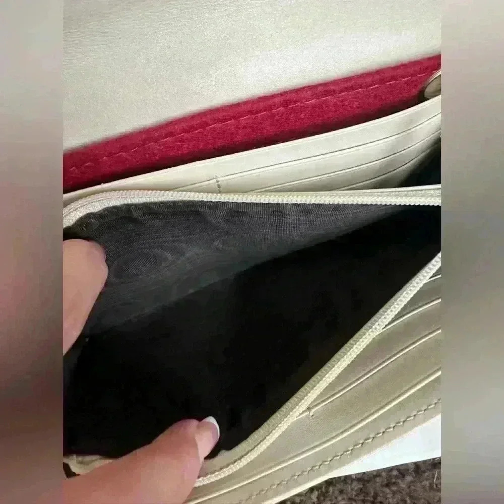 Authentic GUCCI MARMOT WALLET-CROSSBODY MINI BAG IVORY - Picture 14 of 16